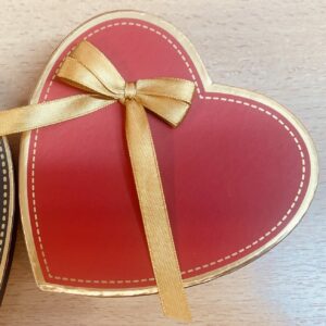 Boîte de Saint Valentin rouge