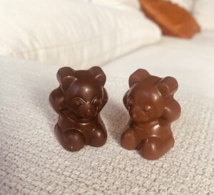 Ourson guimauve chocolat noir